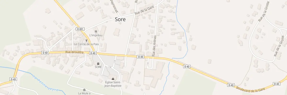 Plan du 475 Rue Broustra à Sore