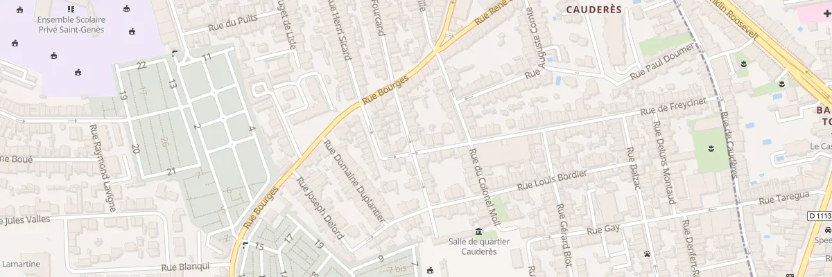 Plan du 16 Rue du Prof Bergonie à Talence