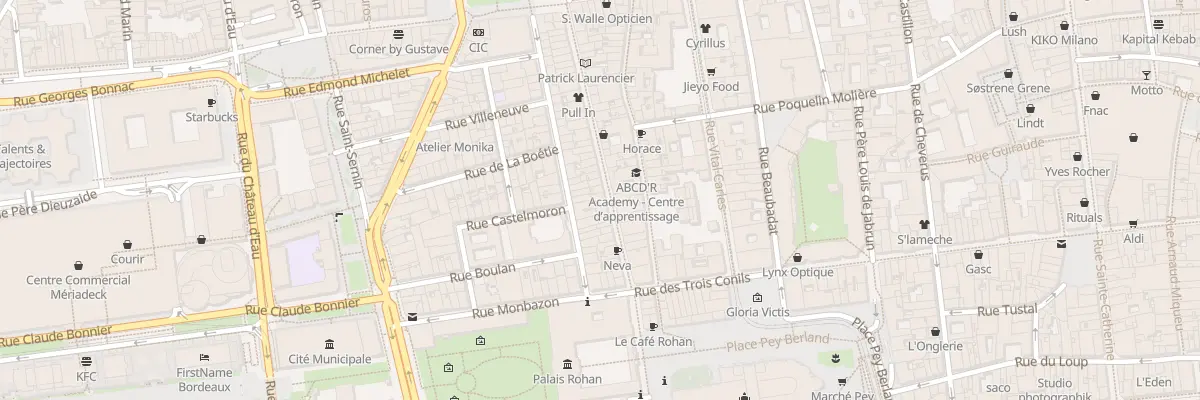 Plan du 51 Rue des Remparts à Bordeaux