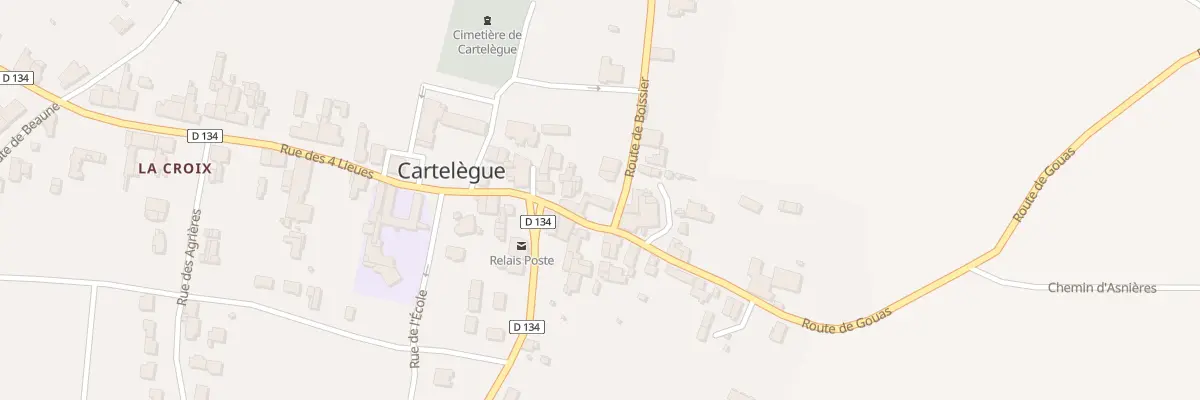 Plan du 1 Rte de Boissier à Cartelègue
