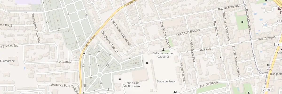 Plan du 52 Rue Louis Bordier à Talence