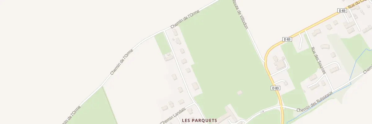 Plan du 234 Che des Parquets à Landes-sur-Ajon