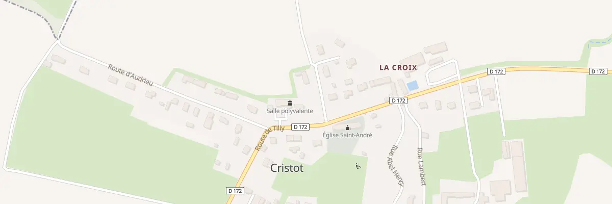 Plan du 9 Rte de Tilly à Cristot
