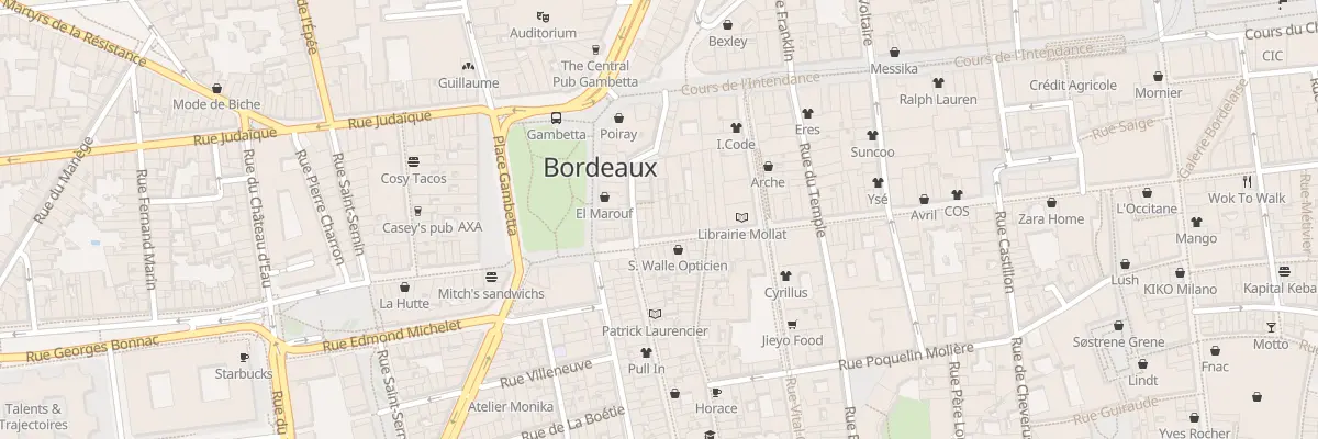 Plan du 103 Rue de la Porte Dijeaux à Bordeaux