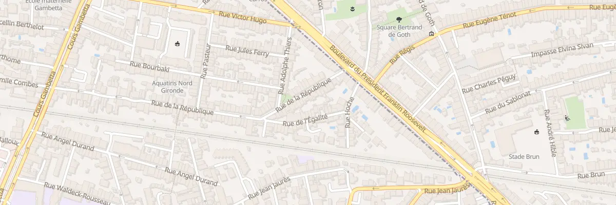 Plan du 117 Rue de la République à Talence