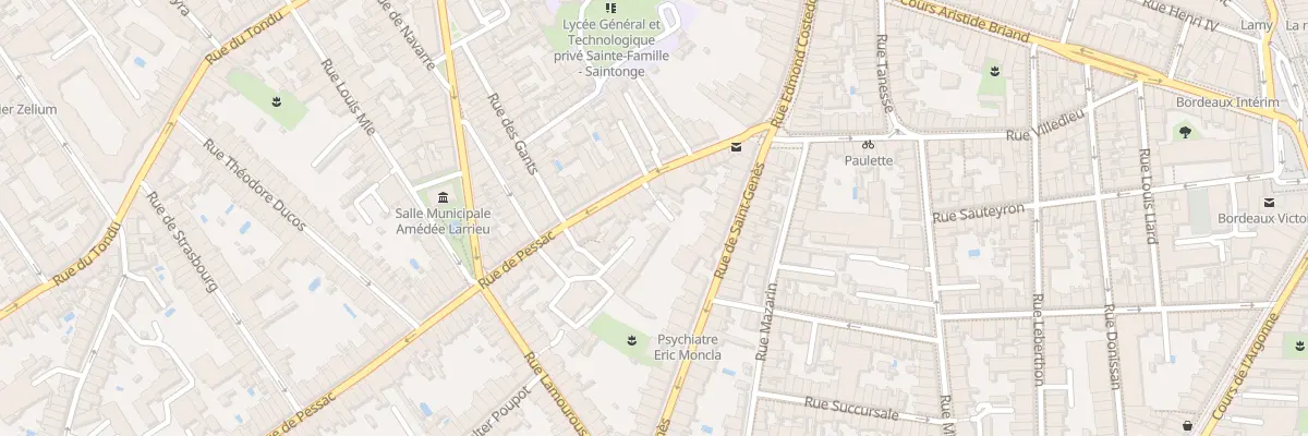 Plan du 34 Rue de Pessac à Bordeaux