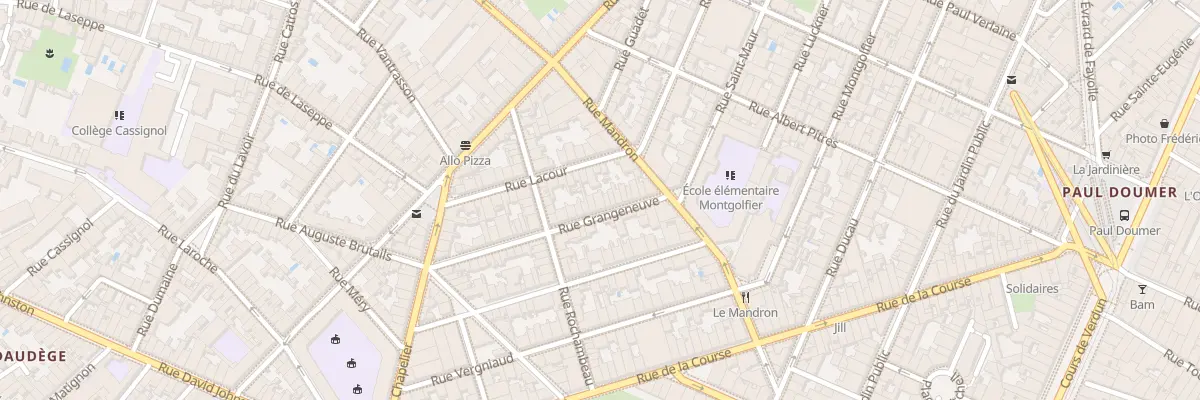 Plan du 15 Rue Grangeneuve à Bordeaux