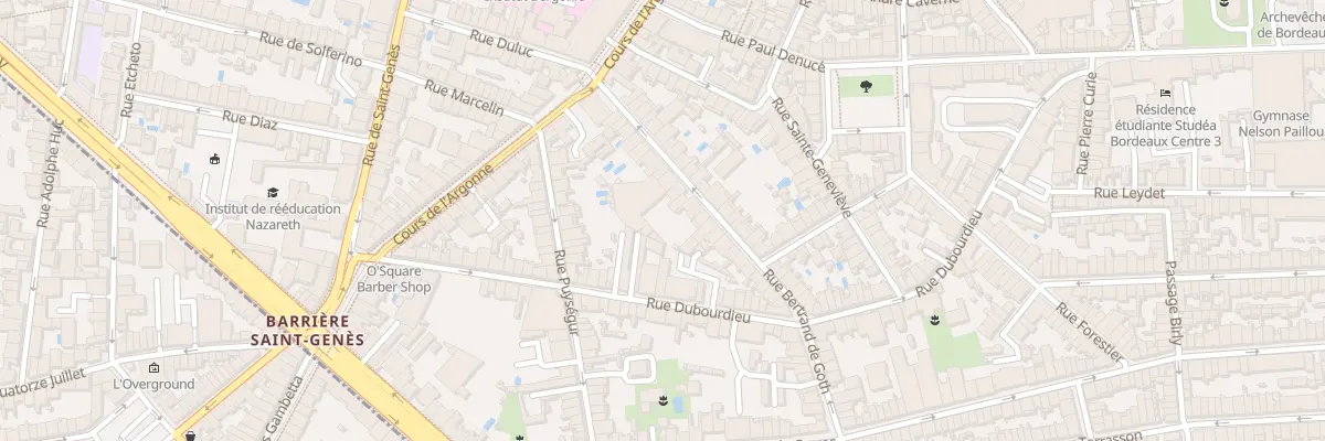 Plan du 25 Rue Bertrand de Goth à Bordeaux