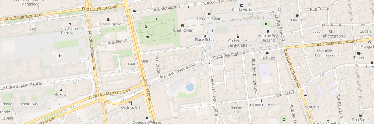 Plan du 11 Rue des Frères Bonie à Bordeaux
