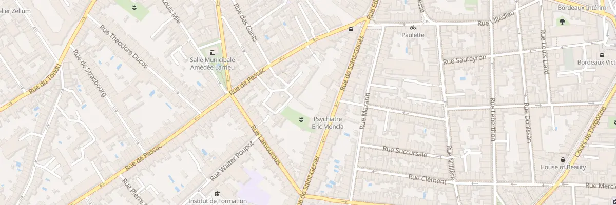 Plan du 33 Rue Saint Genes à Bordeaux
