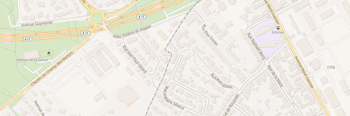 Plan du 36 Rue Jean Giono à Angers