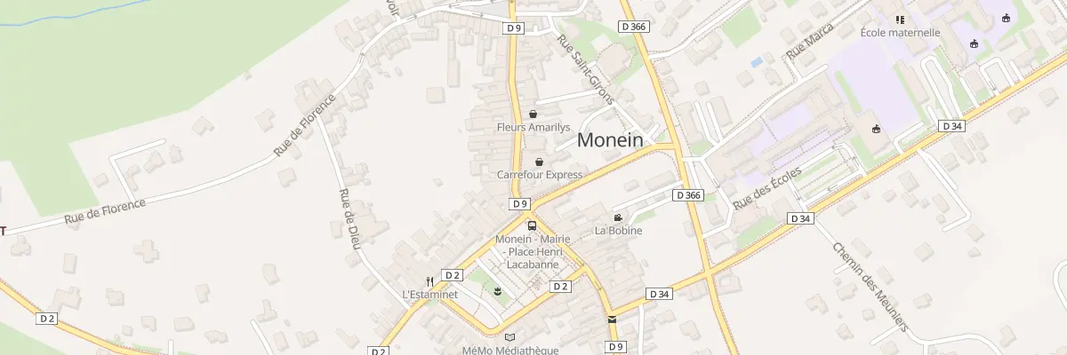 Plan du 32 Rue du Commerce à Monein