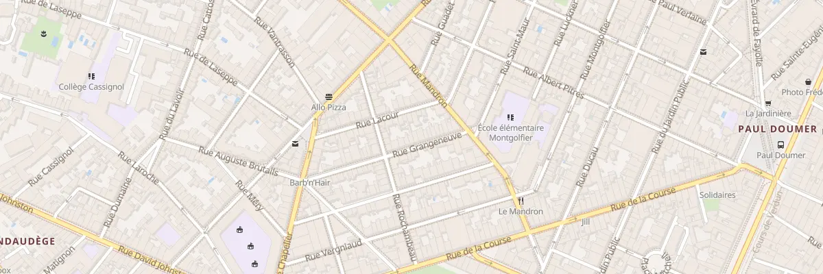 Plan du 19 Rue Grangeneuve à Bordeaux