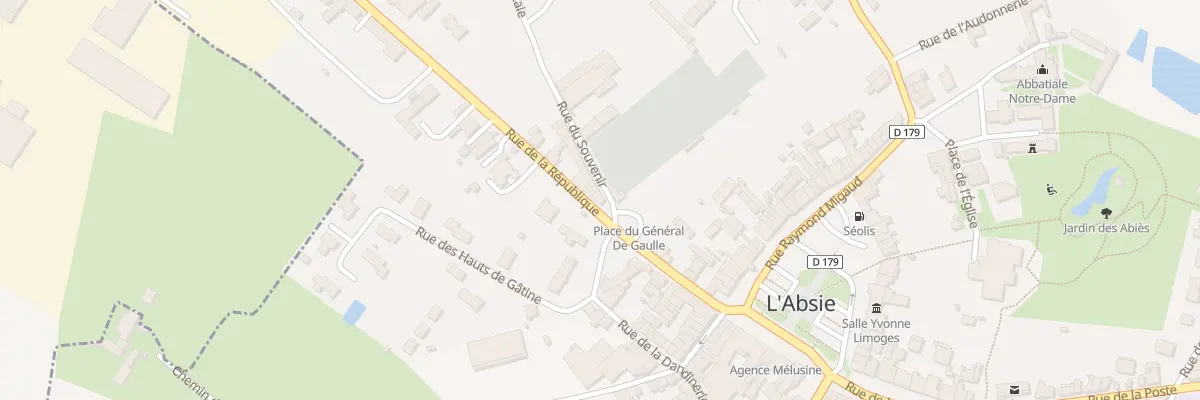 Plan du 36 Rue de la République à L’Absie