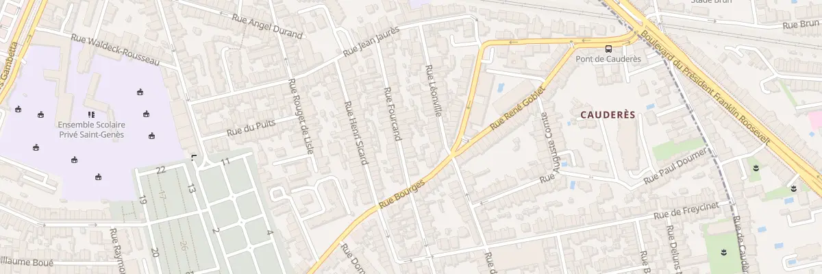 Plan du 16 Rue Fourcand à Talence