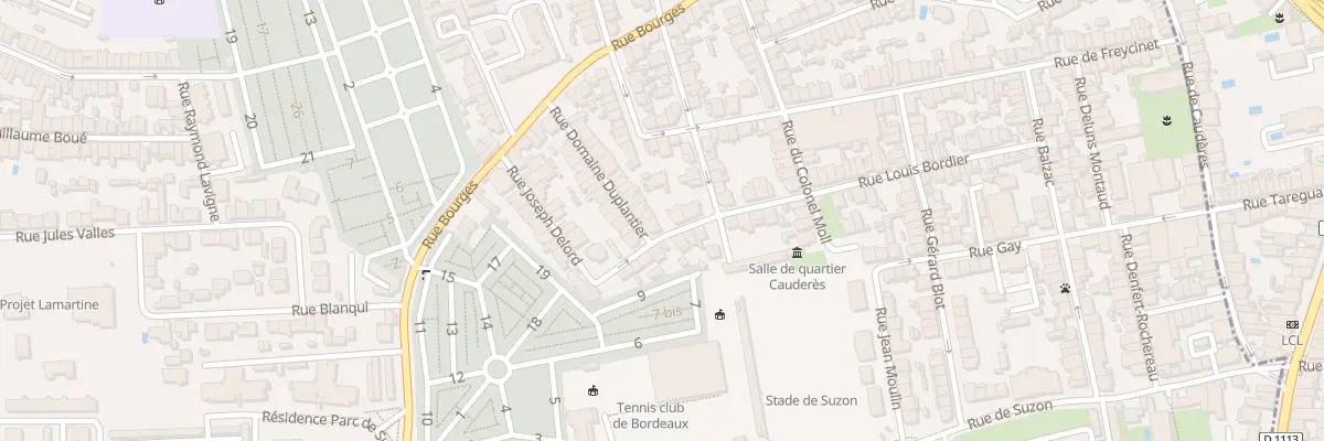 Plan du 55 Rue Louis Bordier à Talence