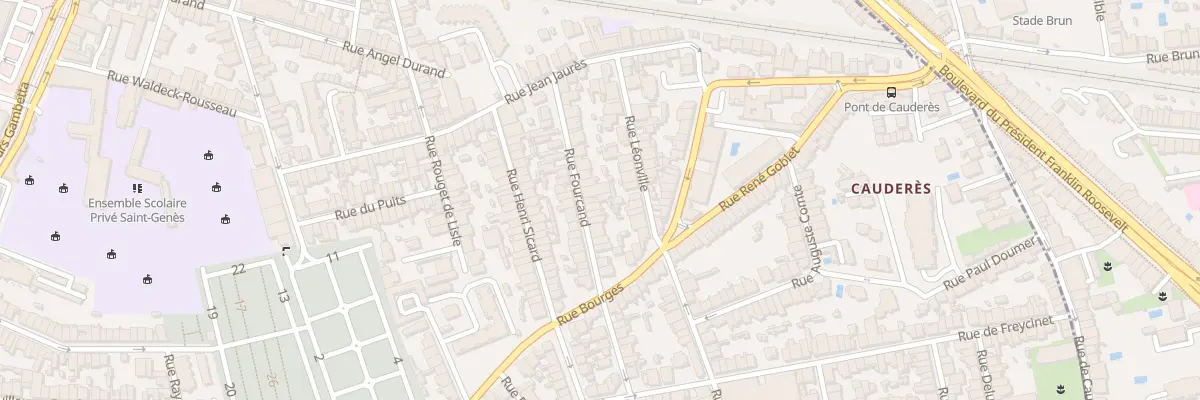 Plan du 20 Rue Fourcand à Talence