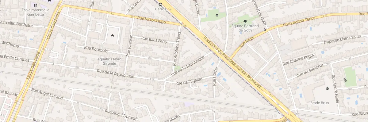 Plan du 106 Rue de la République à Talence