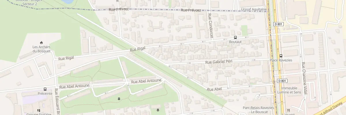 Plan du 55 Rue Gabriel Peri au Bouscat