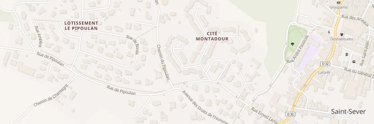 Plan du 34 Res Montadour à Saint-Sever
