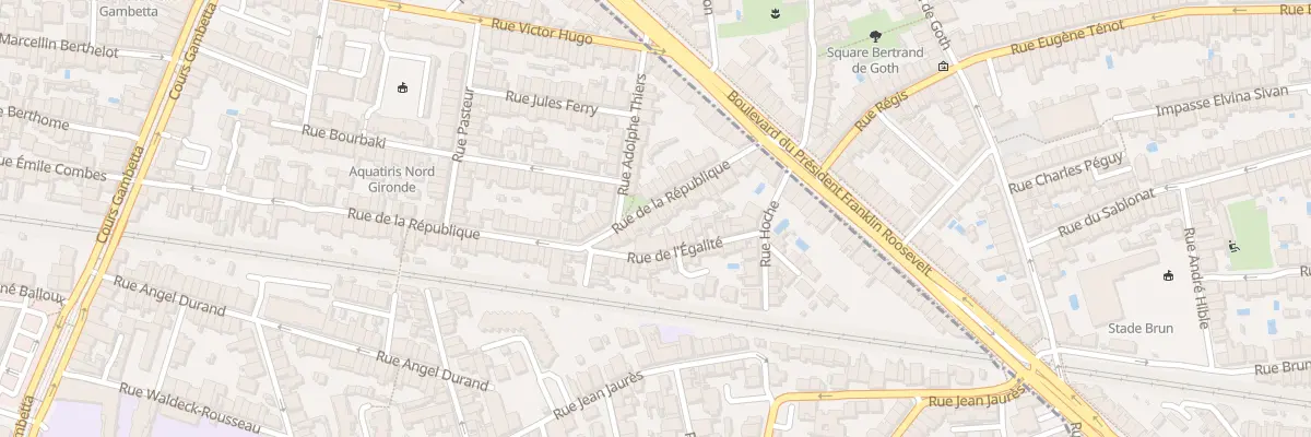 Plan du 111 Rue de la République à Talence