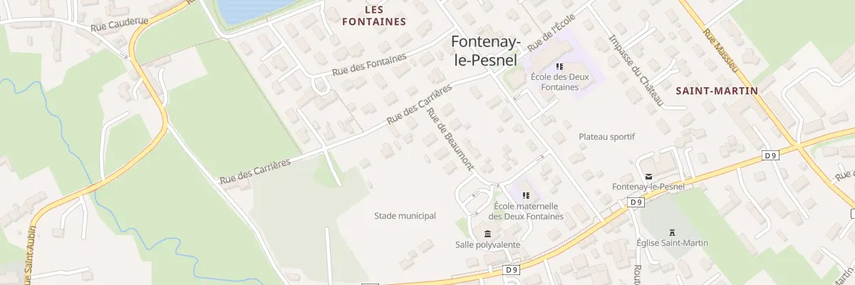 Plan du 11 Rue de Beaumont à Fontenay-le-Pesnel