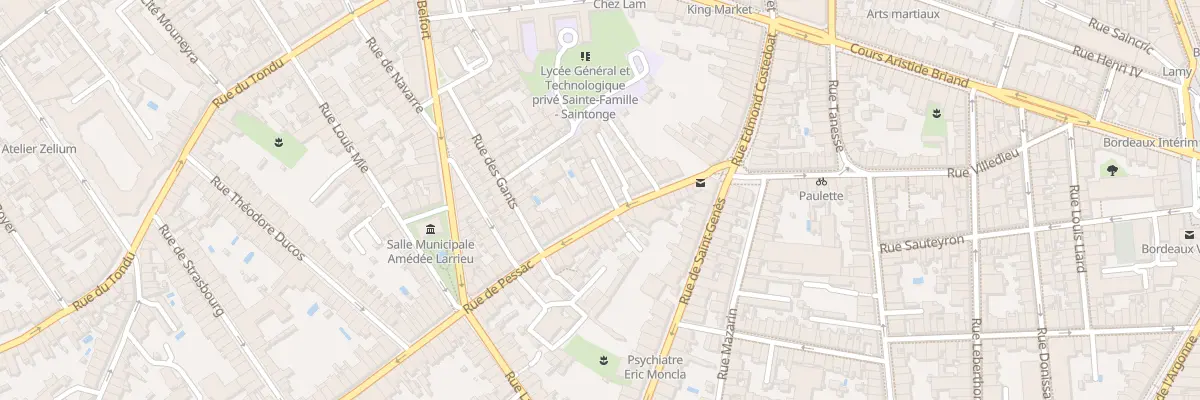 Plan du 27 Rue de Pessac à Bordeaux