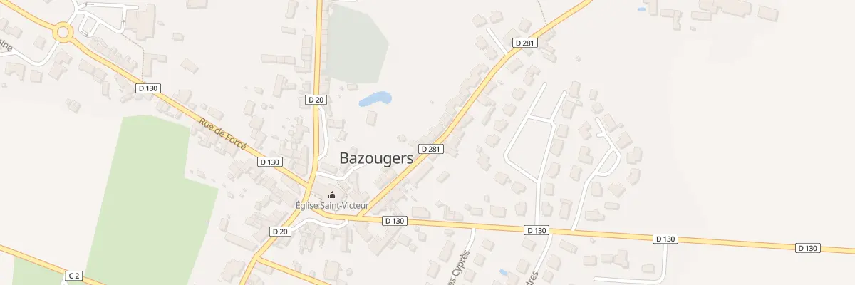 Plan du 13 Rue de St Georges à Bazougers
