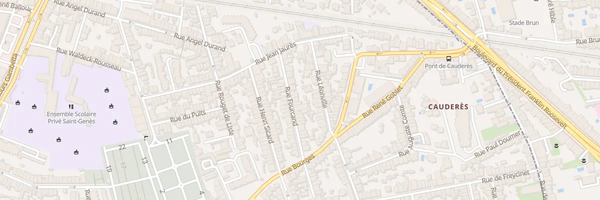 Plan du 30 Rue Fourcand à Talence