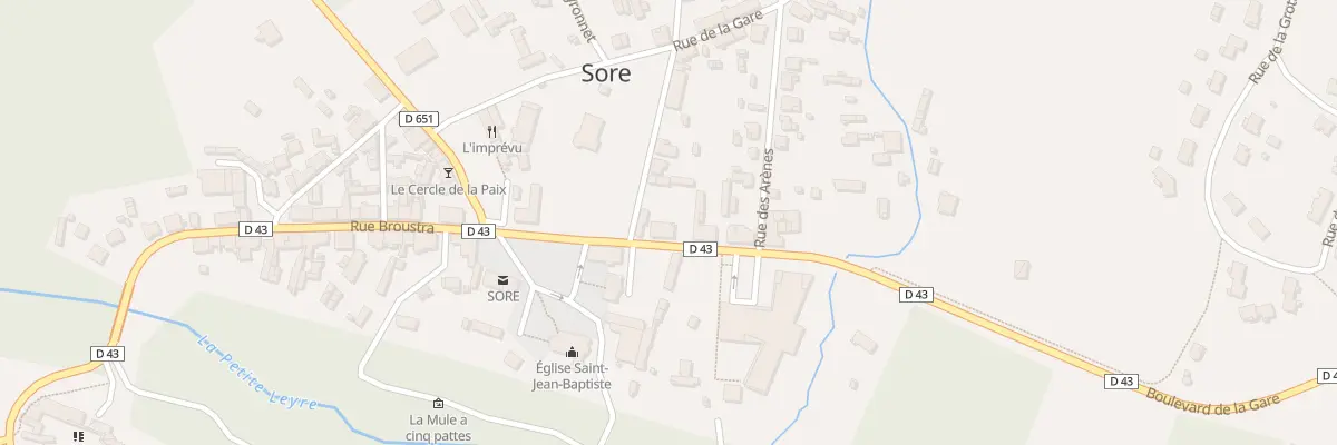 Plan du 439 Rue Broustra à Sore