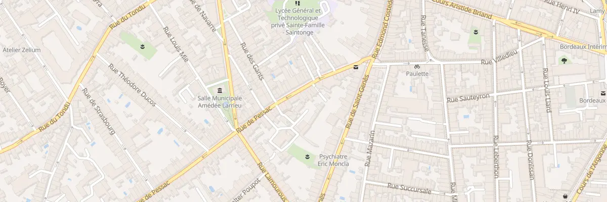 Plan du 40 Rue de Pessac à Bordeaux
