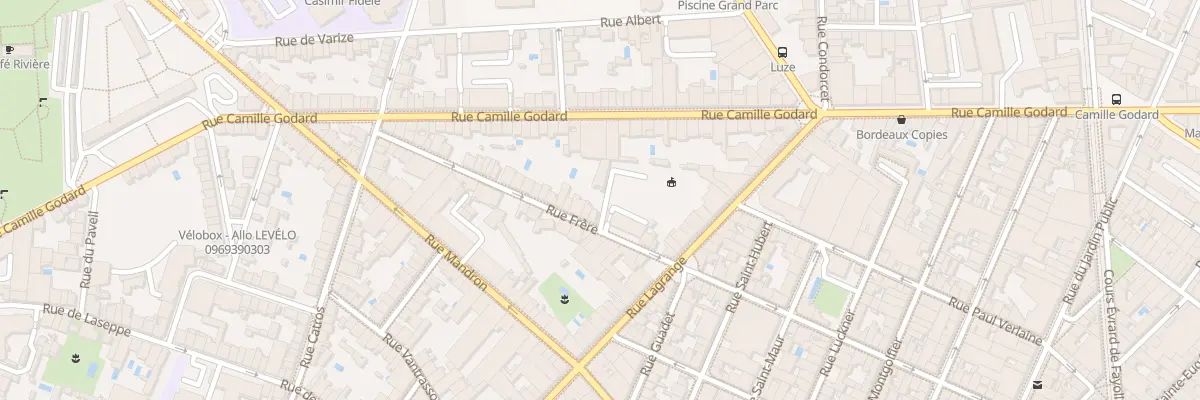 Plan du 115 Rue Frere à Bordeaux