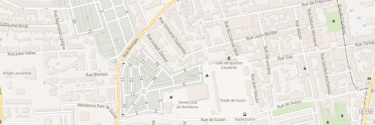 Plan du 60 Rue Louis Bordier à Talence