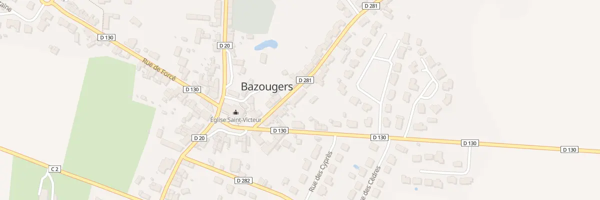 Plan du 10 Rue de St Georges à Bazougers