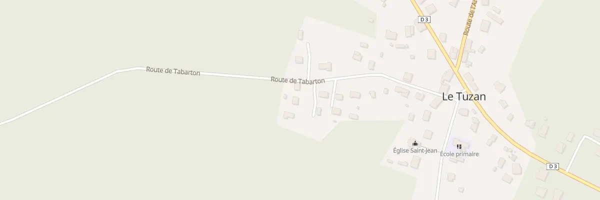 Plan du 285 Rte de Tabarton au Tuzan