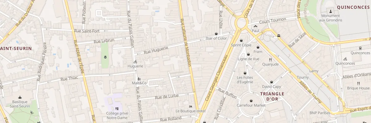 Plan du 33 Rue Lafaurie Monbadon à Bordeaux