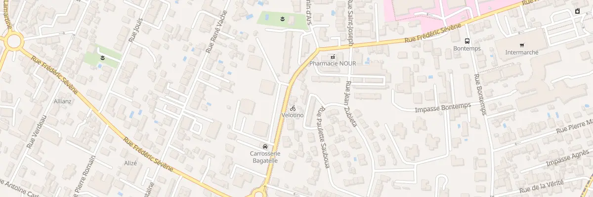 Plan du 226 Rue Frédéric Sevene à Talence