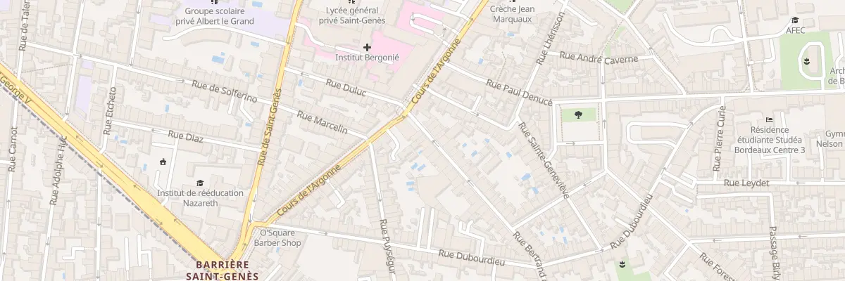 Plan du 7 Rue Bertrand de Goth à Bordeaux