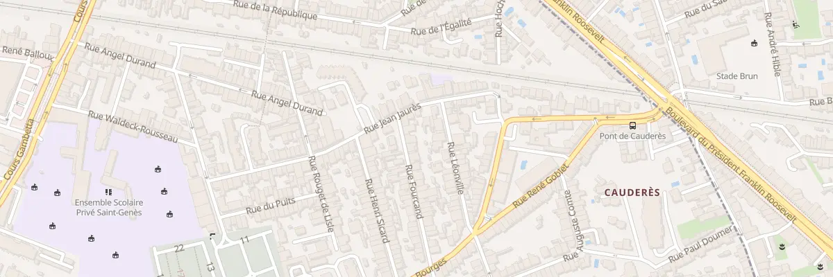 Plan du 44 Rue Fourcand à Talence