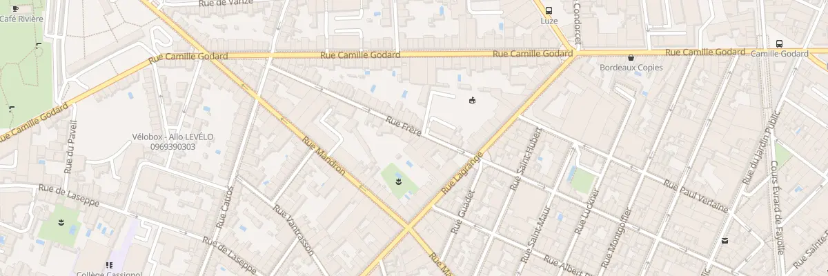 Plan du 114 Rue Frere à Bordeaux