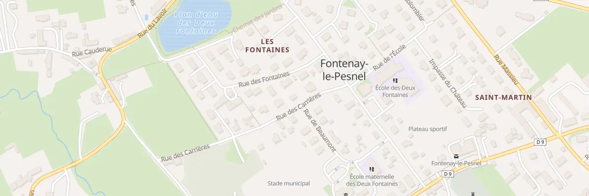 Plan du 15 Rue des Carrières à Fontenay-le-Pesnel