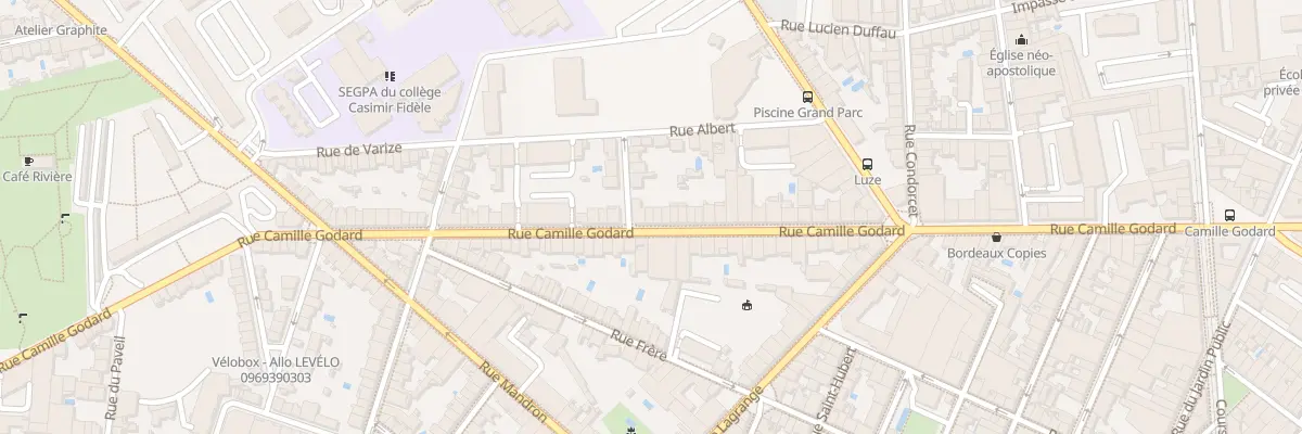 Plan du 111 Rue Camille Godard à Bordeaux
