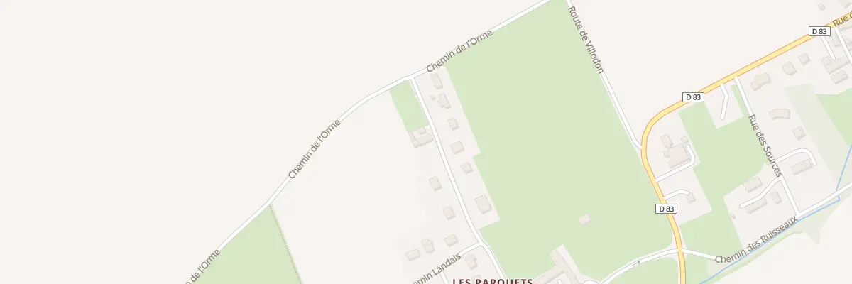 Plan du 241 Che des Parquets à Landes-sur-Ajon