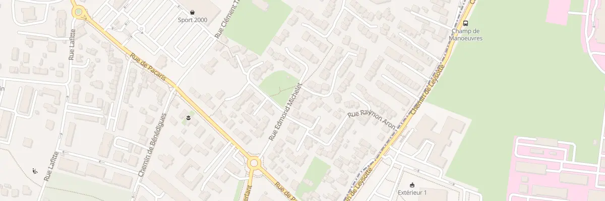 Plan du 15 Rue Edmond Michelet à Talence