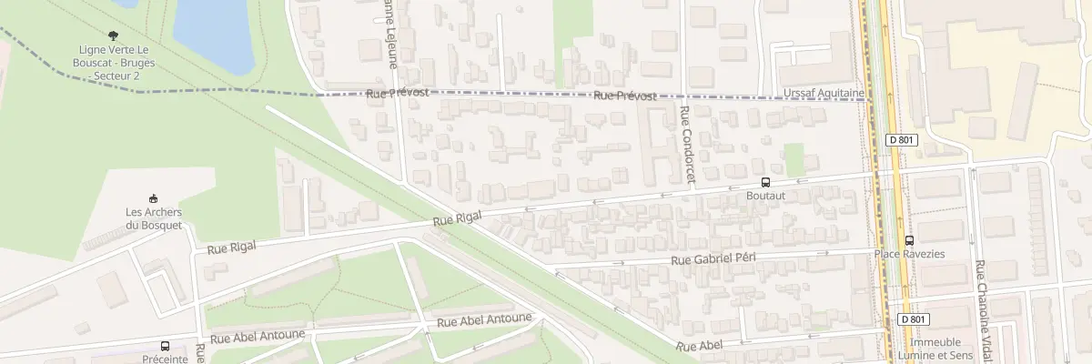 Plan du 43B Rue Rigal au Bouscat