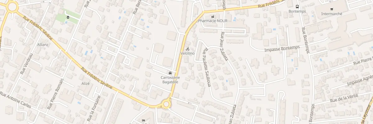 Plan du 216B Rue Frédéric Sevene à Talence