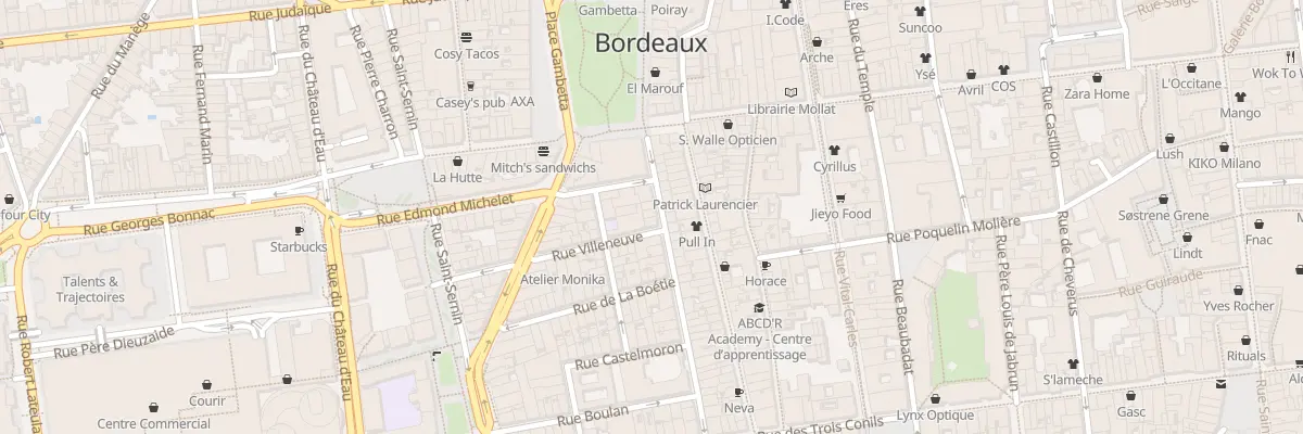 Plan du 15 Rue Bouffard à Bordeaux