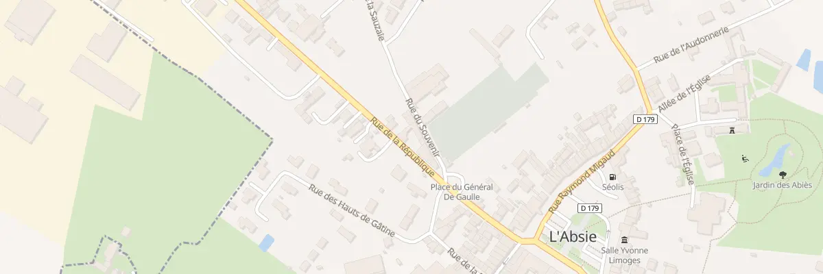 Plan du 48 Rue de la République à L’Absie