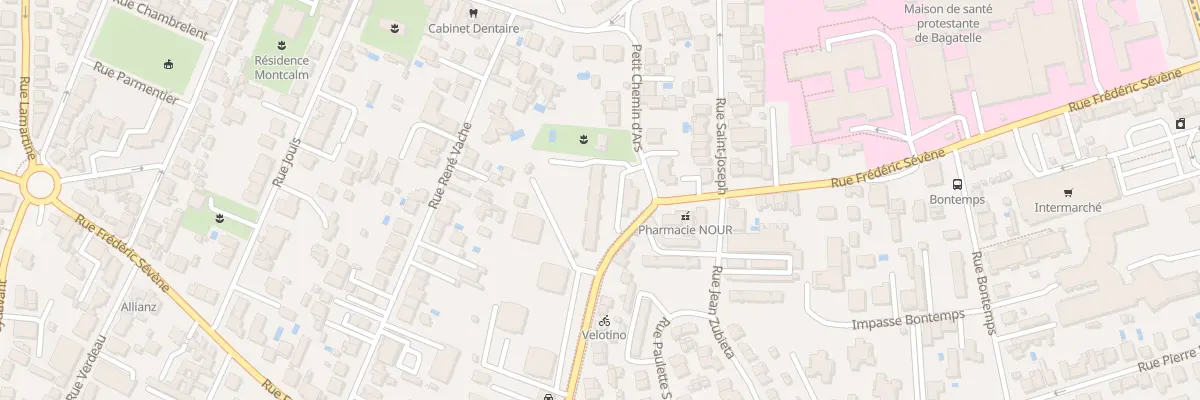 Plan du 253 Rue Frédéric Sevene à Talence