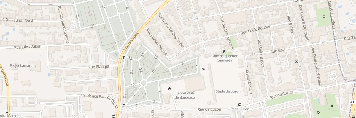 Plan du 64 Rue Louis Bordier à Talence